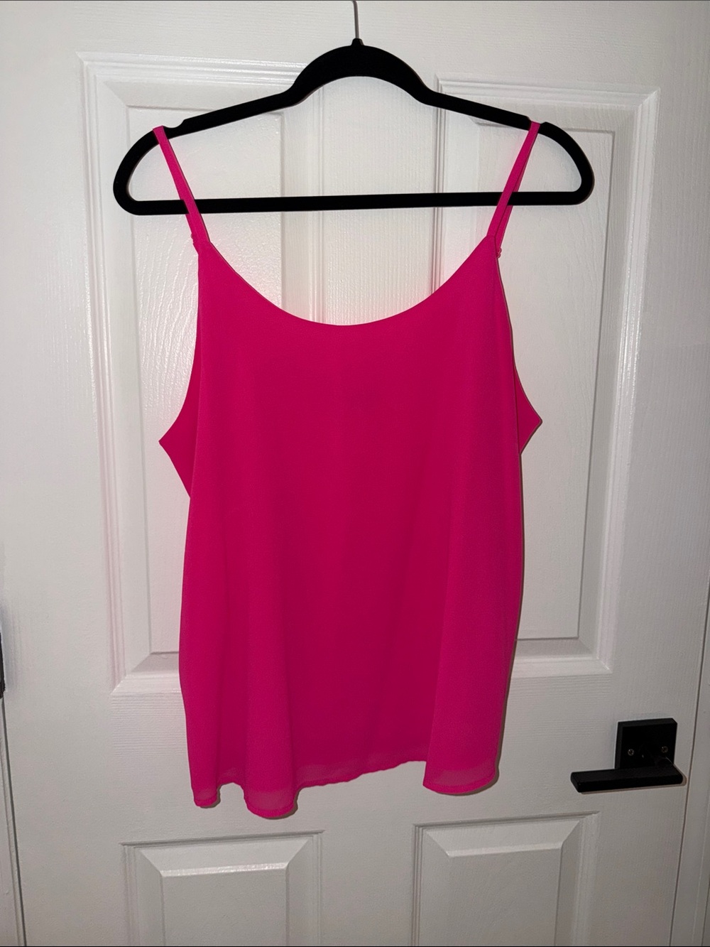 Naked Zebra Bright Hot Pink Spaghetti Strap Camisole